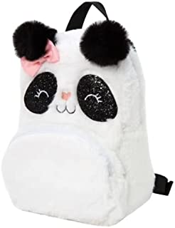 Photo 1 of Claire's Club Little Girl Plush Panda Small Backpack - White