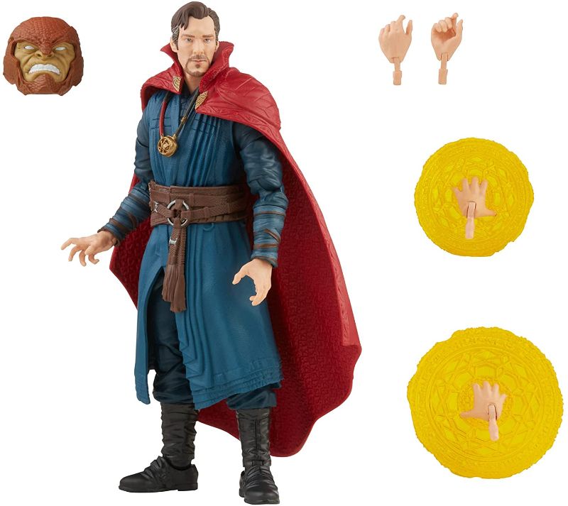 Photo 1 of Spider-Man Marvel Legends Series Doctor Strange 6-inch Collectible Action Figure Toy and 4 Accessories and 1 Build-A-Figure Part(s)
