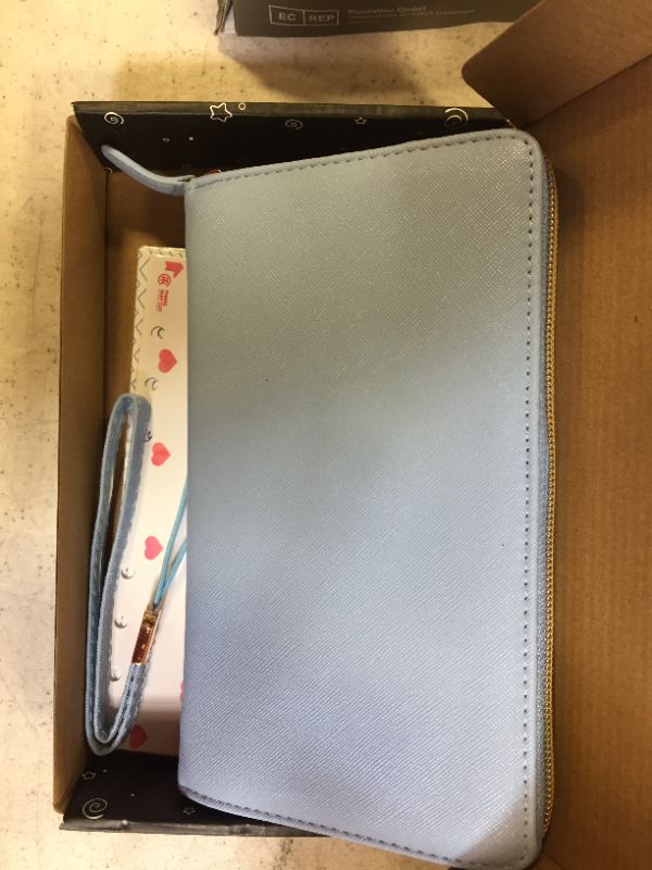 Photo 1 of 8 X 5 INCH WOMENS LIGHT BLUE WALLET / ORGANIZER AND PLANNER 