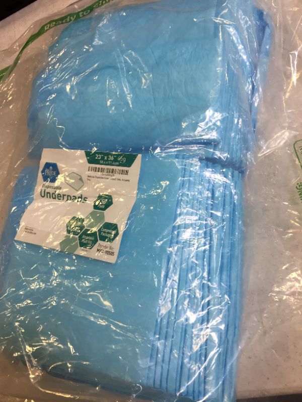Photo 2 of 23 INCH X 36 INCH 50 PACK PEE PADS DISPOSABLE UNDERBAGS 