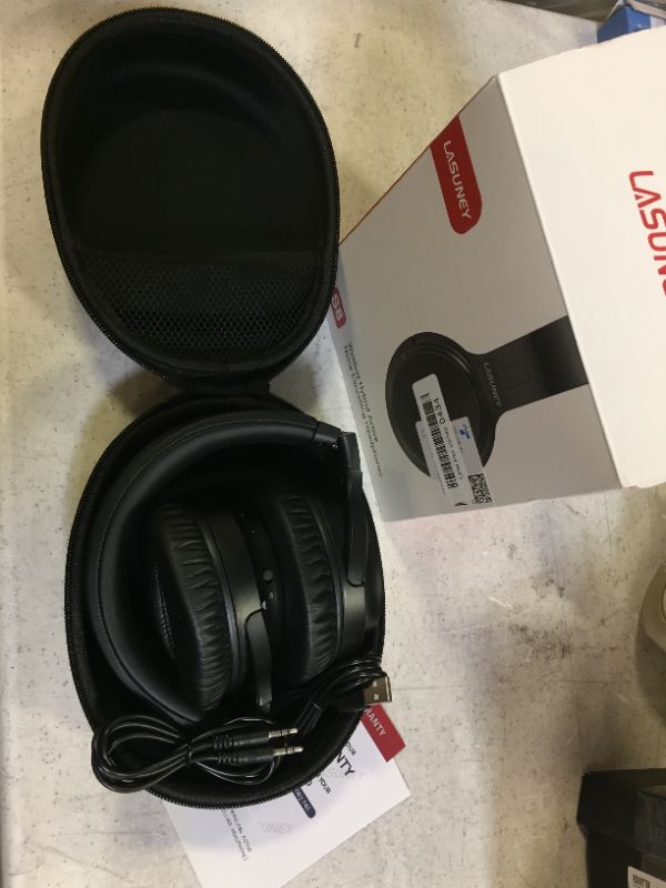 Photo 1 of LASUNEY WIRELESS HYBRID ACTIVE NOISE CANCELLING HEADPHONES 