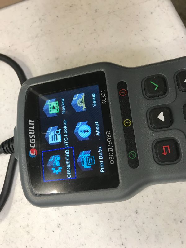 Photo 1 of CGSULIT OBD2 Scanner Car Code Reader, SC301 OBDII Diagnostic Scan Tool for Vehicles Check Engine Light, Emission Analyzer, O2 Sensor Test, Smog Check, Car Health Monitor and Repair Tool, Grey
