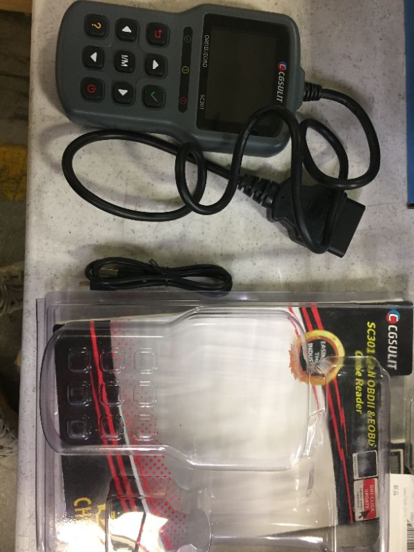 Photo 2 of CGSULIT OBD2 Scanner Car Code Reader, SC301 OBDII Diagnostic Scan Tool for Vehicles Check Engine Light, Emission Analyzer, O2 Sensor Test, Smog Check, Car Health Monitor and Repair Tool, Grey
