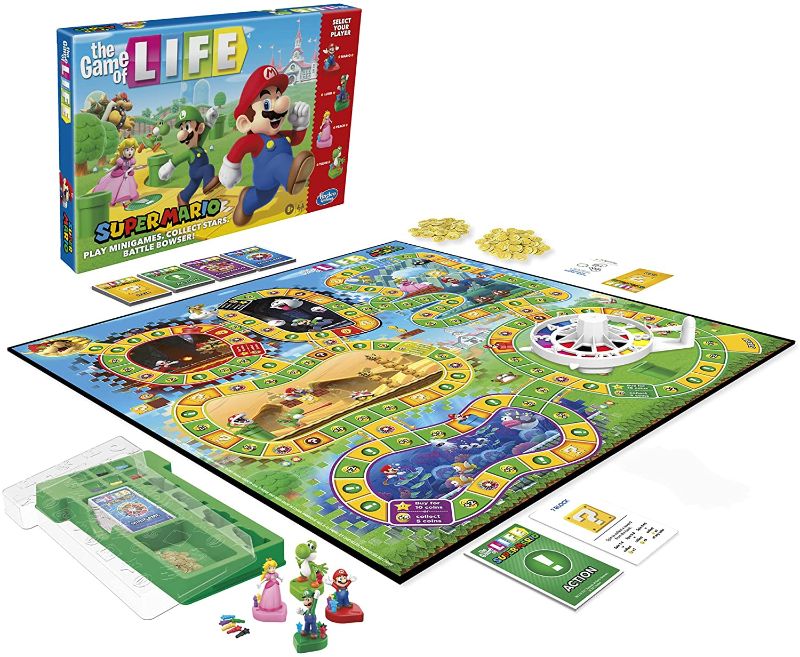 Photo 1 of Hasbro Gaming The Game of Life: Super Mario Edition Board Game for Kids Ages 8 and Up, Play Minigames, Collect Stars, Battle Bowser
