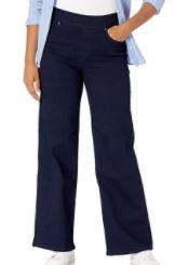 Photo 1 of Gloria Vanderbilt Women's Wide Leg High Rise Pull on Jean
