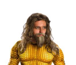 Photo 1 of Halloween Aquaman Movie Adult Aquaman Beard and Wig Set
