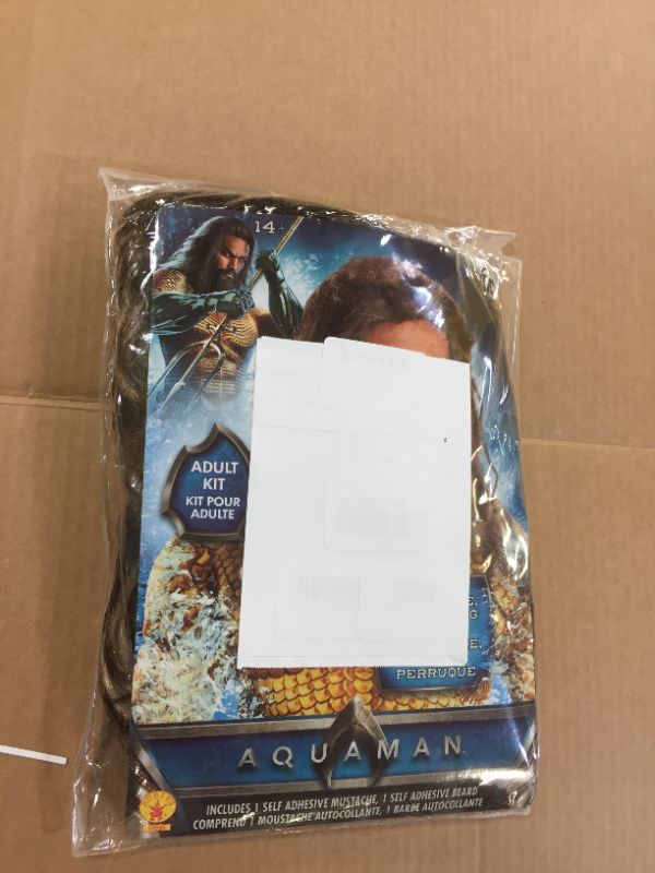 Photo 2 of Halloween Aquaman Movie Adult Aquaman Beard and Wig Set
