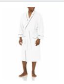 Photo 1 of bathrobe white XL/XXL  Essentials Men's Waffle Shawl Robe
