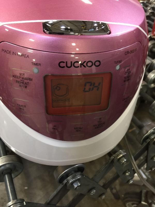 Photo 6 of Cuckoo Micom Rice Cooker & Warmer & Warmer – 9 Built-in Programs, White/GABA, Mixed/Brown, Porridge, Steam, Slow-Cook, and My Mode [16 Flavors and Textures], 6 Cups, Pink
