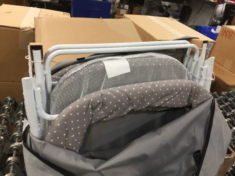 Photo 2 of Dream On Me, Traveler Portable Bassinet, Twinkle Grey 27x36.5 Inch (Pack of 1)
