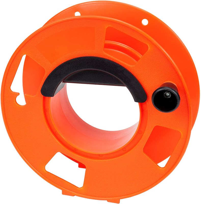 Photo 1 of Bayco KW-110 Cord Storage Reel with Center Spin Handle, 100-Feet,Orange

