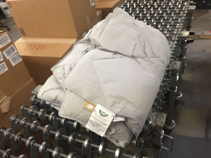 Photo 1 of 90"x90" bed comforter grey 