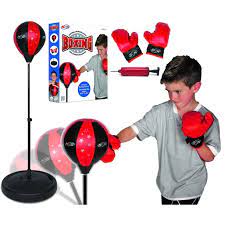 Photo 1 of NSG Punching Bag and Boxing Gloves Set for Kids – Freestanding Base Punching Ball