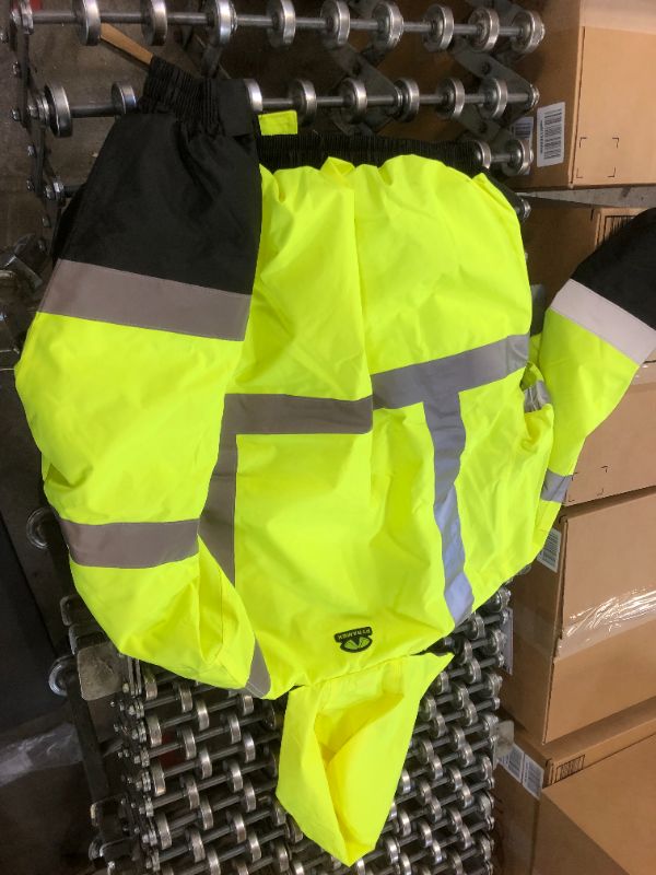 Photo 2 of Hi-Vis Lime Bomber Jacket with Quilted Lining- Size Extra Large