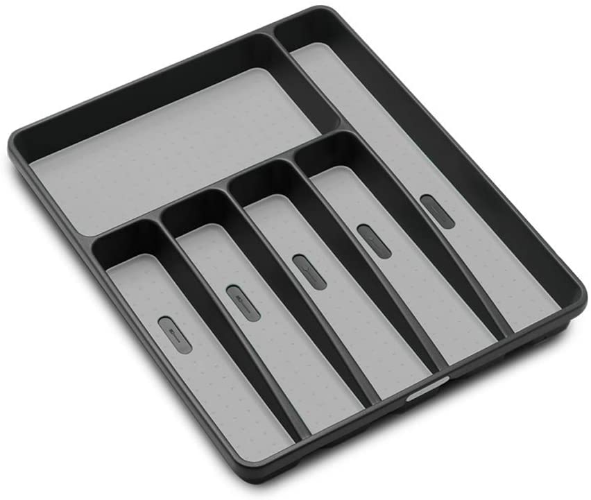 Photo 1 of Classic Large Silverware Tray - Granite |Classic Collection | 6-Compartments| Kitchen Drawer Organizer |