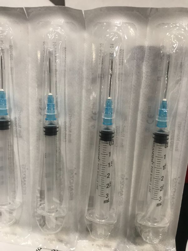 Photo 3 of 100pack Brandzig 3ml Syringe with Needle - 23G, 1" Needle 2026-04-30

