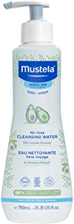 Photo 1 of Mustela Baby Cleansing Water - No-Rinse Micellar Water - with Natural Avocado & Aloe Vera - for Baby's Face, Body