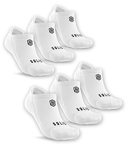 Photo 1 of Athletic No Show Running Socks for Men and Women, Cushioned Performance, Lightweight Comfort Fit- Size X-Large (6 Pairs)
