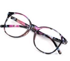 Photo 1 of Blue Light Blocking Glasses for Women/Men, Anti Eyestrain, Computer Reading, Stylish Oval Frame, Anti Glare
