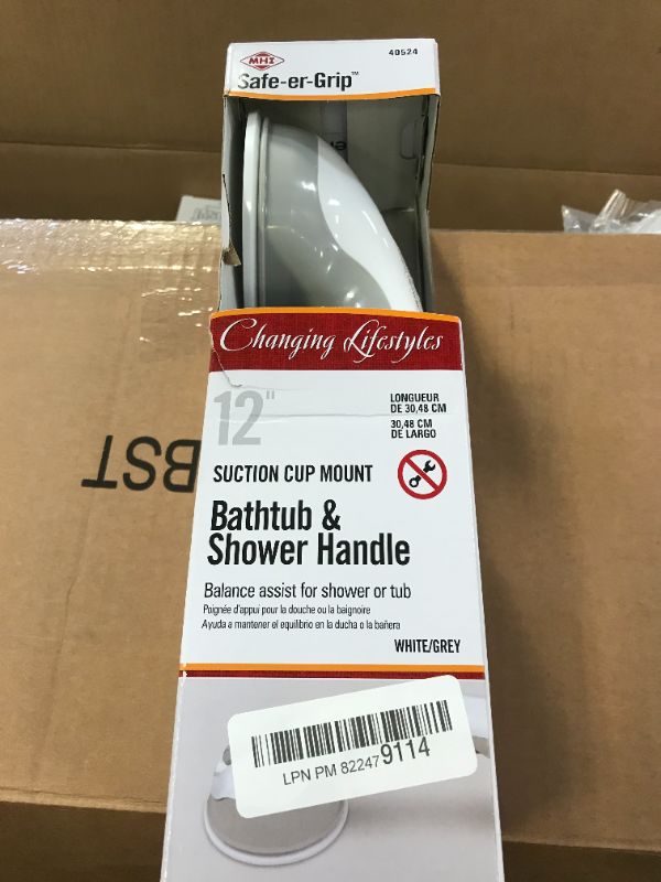 Photo 1 of Mommy's Helper Safe-Er-Grip Bath & Shower Bar, White, 11.5"