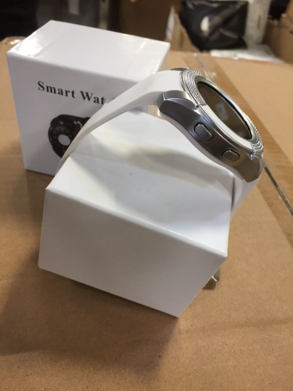 Photo 2 of 1065-V8-WHITE Model Smart Watch includes USB charging cable 