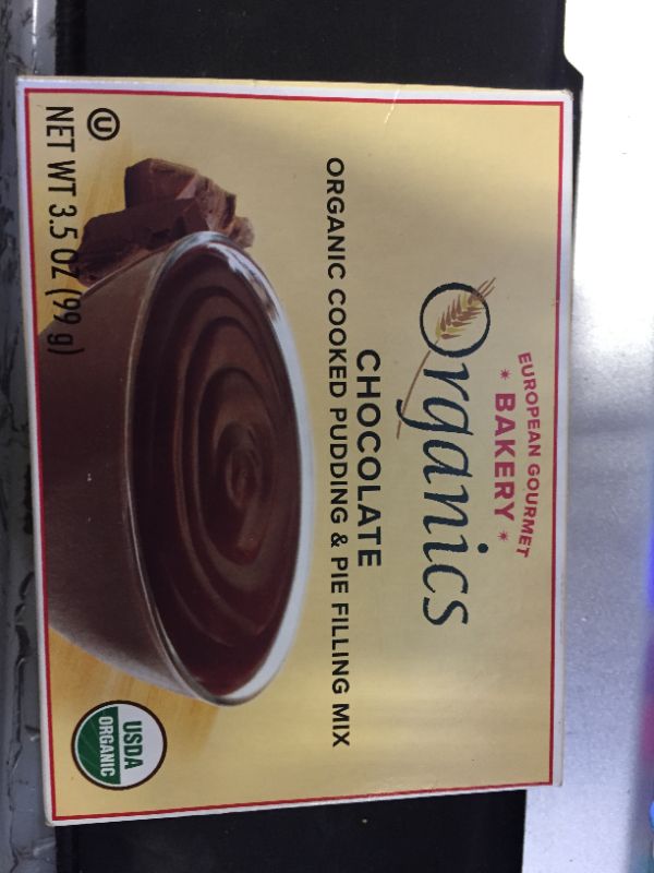 Photo 2 of (EXP 02/03/23) European Gourmet Bakery Organics Cooked Pudding & Pie Filling Mix Chocolate - 3.5 oz