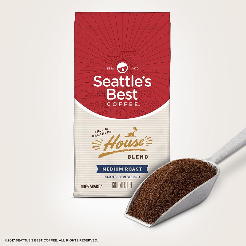 Photo 1 of (EXP 09/2022) Seattle's Best Coffee House Blend Medium Roast Ground Coffee, 12-Ounce Bag (PACK OF 6)
