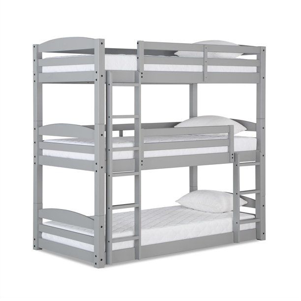 Photo 1 of Better Homes and Gardens Tristan Triple Floor Bunk Bed, Twin Size, Gray
BOX 2 OF 2