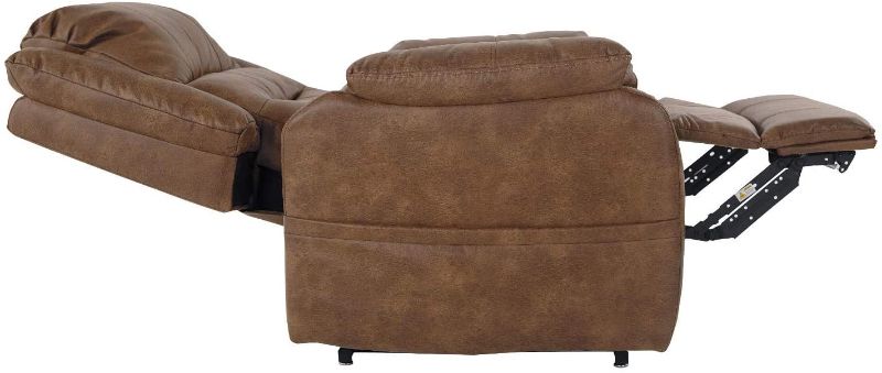 Photo 3 of Ashley Signature Design 1090012 Yandel Power Lift Recliner - Saddle
