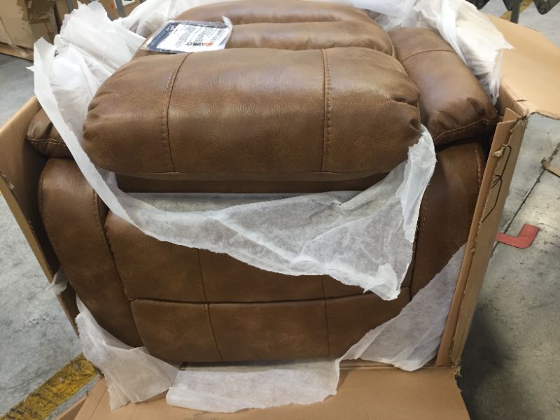 Photo 8 of Ashley Signature Design 1090012 Yandel Power Lift Recliner - Saddle
