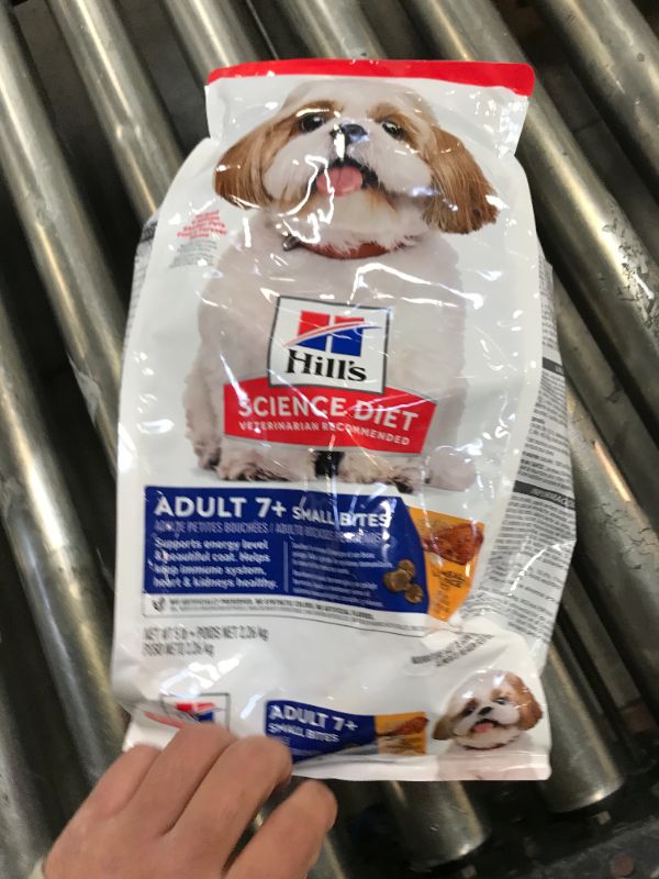 Photo 3 of Hill's Science Diet Adult 7+ Small Bites Chicken Meal, Barley & Rice Recipe Dry Dog Food, 5-lb bag