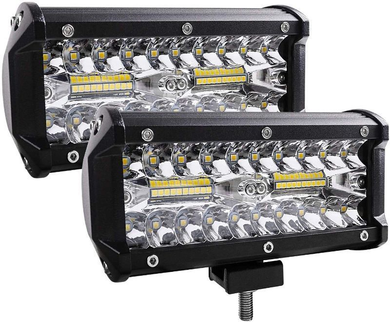 Photo 1 of 2 SETS
Zmoon Led Light Bar,240W 24000lm Led Fog Light 7 Inch Led Driving Lights Off Road Lights with Spot&Flood Combo Beam,Waterproof Die-Casting Aluminum Alloy Shell for Jeep Boat UTV Truck ATV (2 Pack)
