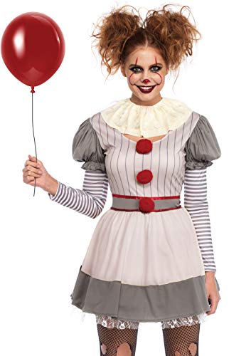 Photo 1 of Leg Avenue Womens Scary Clown Costume, Multi, X-Large