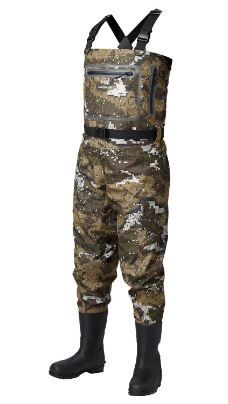 Photo 1 of BASSDASH Breathable Ultra Lightweight Veil Camo Chest Stocking Foot Fishing Hunting Waders for Men
