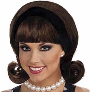 Photo 1 of Forum Novelties Women's Flirting with The 50's Costume Wig, Brown, One Size