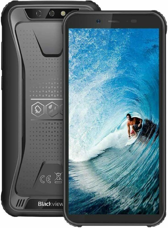 Photo 1 of Blackview BV5500 Plus IP68 Waterproof Rugged Smartphone 3GB 32GB Face ID Black
