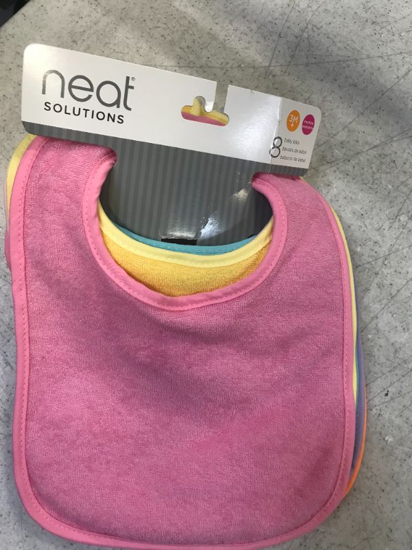 Photo 2 of Neat Solutions 8pk Solid Bib Set-- missing one only 7 
