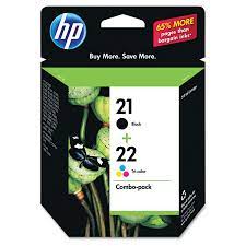 Photo 1 of HP 21 Black & HP 22 Tri-color Original Ink, 2 Cartridges (C9509FN)