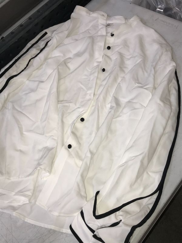 Photo 1 of LONG SLEEVE BUTTON SHIRT WHITE XXL