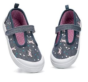 Photo 1 of K KomForme Toddler Girls Shoes Little Kids Mary Jane Flats, Canvas Sneaker School Uniform 7
