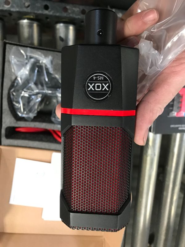 Photo 2 of XOX Black K10 10th Jubilee USB XMDI Sound Card Built-in DSP Online Singing Live Singing for Windows Linux Mac and XOX K10 10th Jubilee USB XMDI Sound Card Built-in DSP with MS4 Microphone Combo