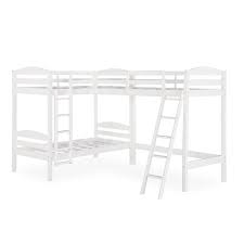 Photo 1 of Dorel Living Clearwater Triple Bunk Bed in White INCOMPLETE SET