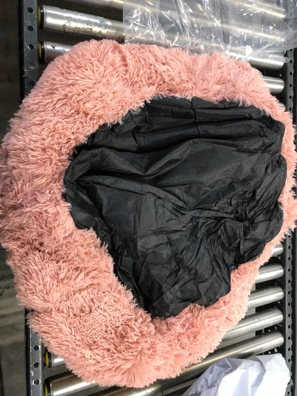 Photo 2 of 2 pack of dog beds pink faux 28in