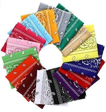 Photo 1 of 20PACK BANDANAS MULTIPLE COLORS