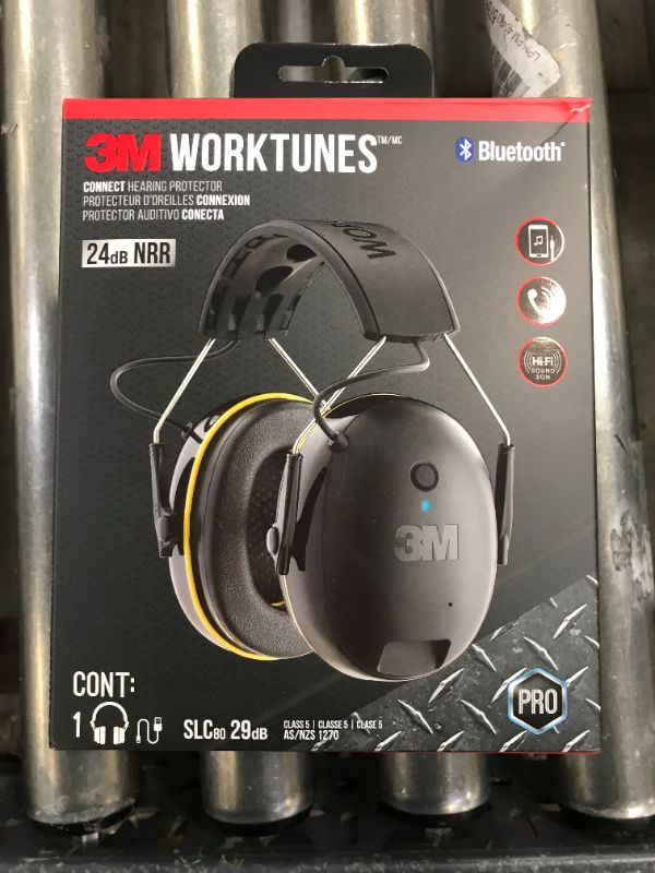 Photo 3 of 3M WorkTunes Connect Hearing Protector with Bluetooth Technology, Built-In Recha