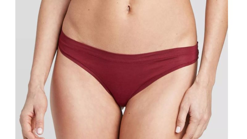 Photo 1 of 4 pack - Women's Comfort Thong - Auden Berry Red XL