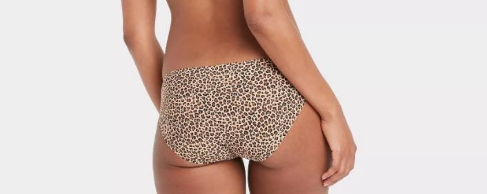 Photo 2 of 4 pack - (2) Women's Bonded Micro Bikini Underwear - Auden Animal Print and (2) Women's Laser Cut Cheeky Bikini Underwear - Auden Floral Print XS