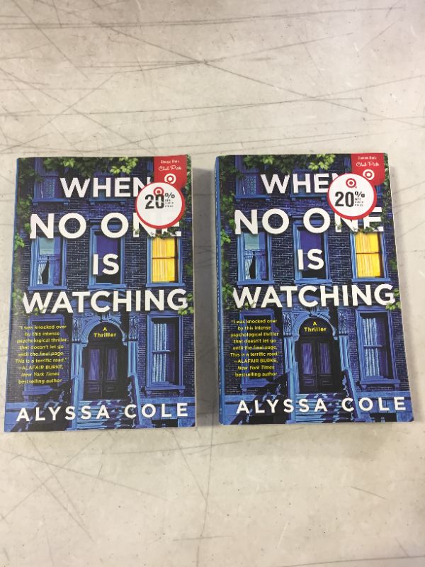 Photo 2 of 2 pack - When No One is Watching by Cole Alyssa (Paperback)