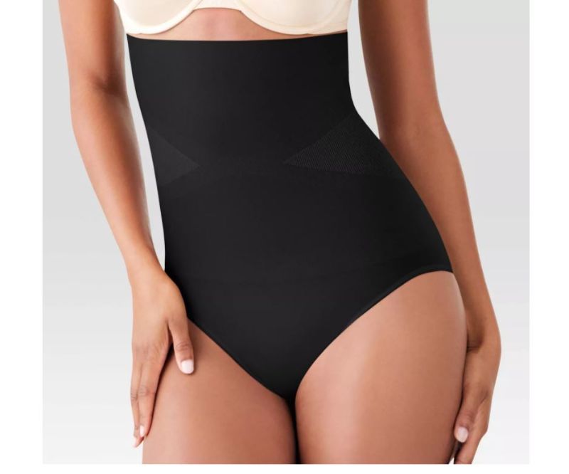 Photo 1 of Maidenform Self Expressions Women's High Waist Briefs 523 Black, Small