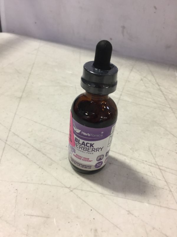 Photo 2 of 10X Potent Elderberry Syrup 1750mg Liquid Extract Drops for Adults - Immune Support & Immune Defense - 2oz Vegan Sambucus Nigra Antioxidant Drops Supplement - Berry Flavor EXP 4/2023
